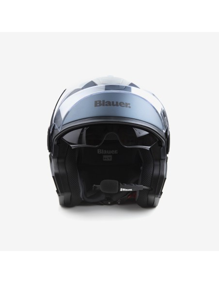 CASCO JET SOLO BTR M1 BLU-CARBONIO-NERO MATT