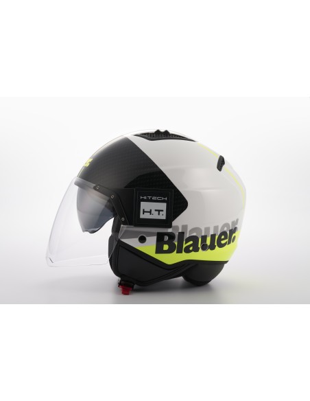 CASCO JET BET URBAN XS BIANCO-GIALLO FLUO-NERO LUCIDO