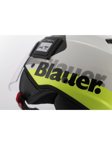 CASCO JET BET URBAN XS BIANCO-GIALLO FLUO-NERO LUCIDO