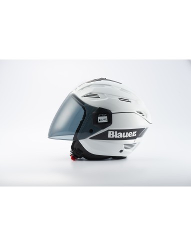 CASCO JET BRAT 2XS BIANCO-NERO LUCIDO