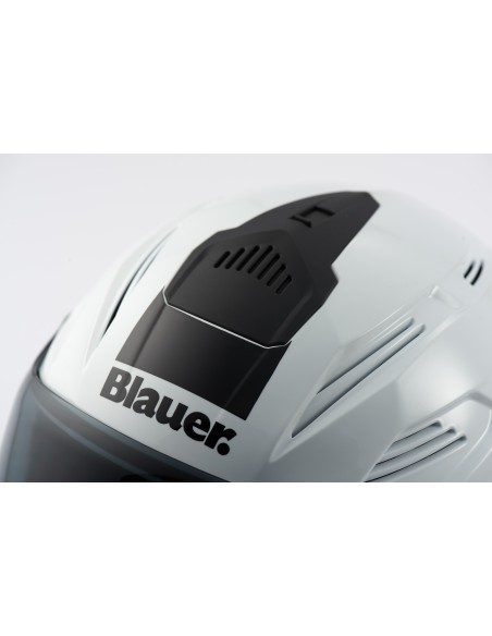 CASCO JET BRAT XS BIANCO-NERO LUCIDO
