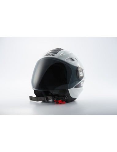 CASCO JET BRAT S BIANCO-NERO LUCIDO