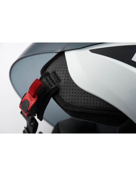 CASCO JET BRAT M BIANCO-NERO LUCIDO