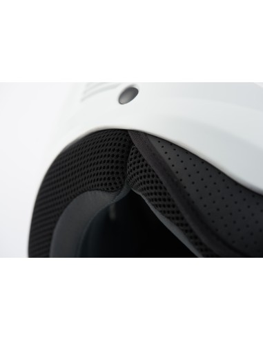 CASCO JET BRAT XL BIANCO-NERO LUCIDO