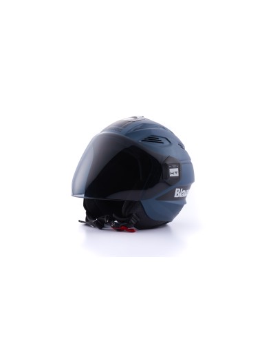 CASCO JET BRAT L BLU INDIGO-NERO MATT