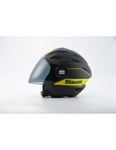 CASCO JET BRAT 2XS NERO-GIALLO MATT