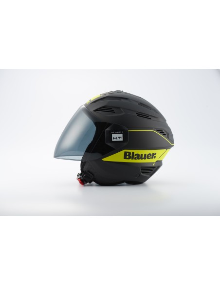 CASCO JET BRAT 2XS NERO-GIALLO MATT