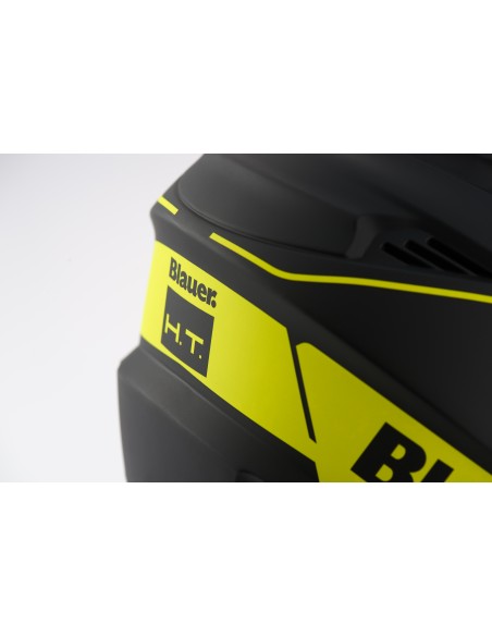 CASCO JET BRAT M NERO-GIALLO MATT