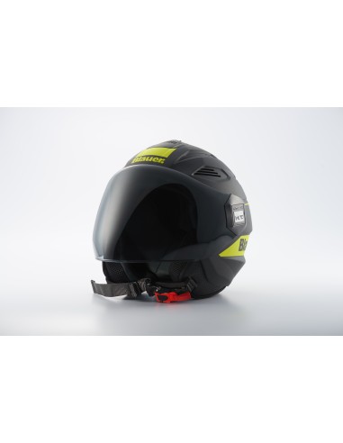 CASCO JET BRAT M NERO-GIALLO MATT