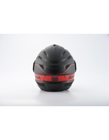 CASCO JET BRAT 2XS NERO-ROSSO MATT