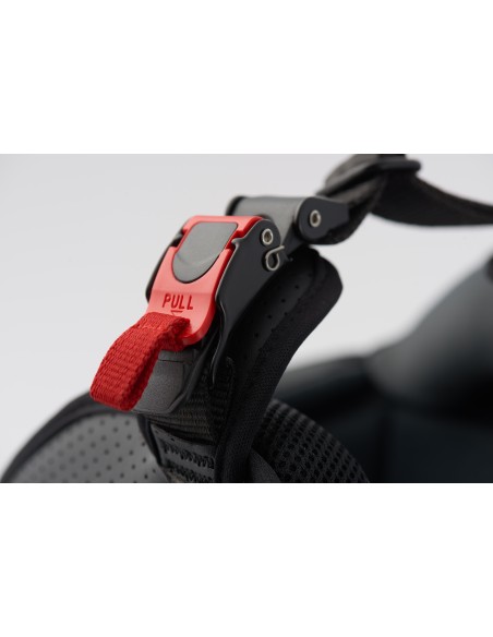 CASCO JET BRAT XS NERO-ROSSO MATT