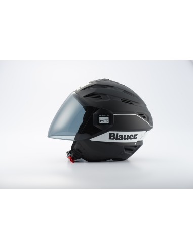 CASCO JET BRAT L NERO BIANCO-MATT