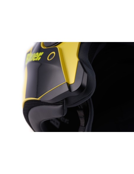 CASCO JET REAL GRAFICA A S GIALLO-NERO LUCIDO