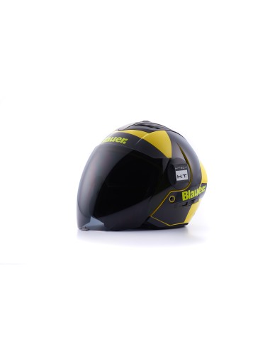 CASCO JET REAL GRAFICA A S GIALLO-NERO LUCIDO