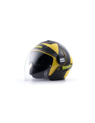 CASCO JET REAL GRAFICA A S GIALLO-NERO LUCIDO