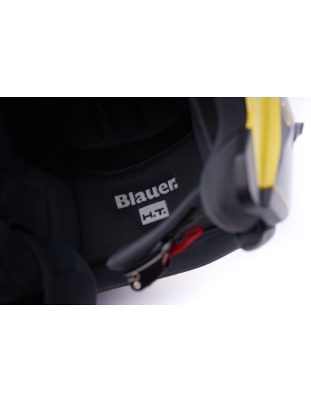 CASCO JET REAL GRAFICA A M GIALLO-NERO LUCIDO