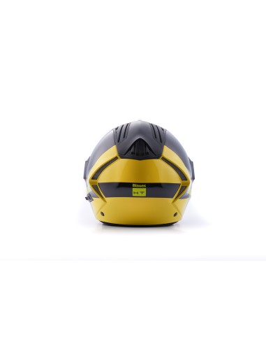 CASCO JET REAL GRAFICA A M GIALLO-NERO LUCIDO