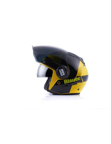CASCO JET REAL GRAFICA A M GIALLO-NERO LUCIDO
