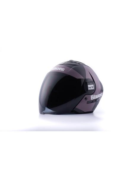CASCO JET REAL GRAFICA A XS NERO TITANIO REFLEX MATT