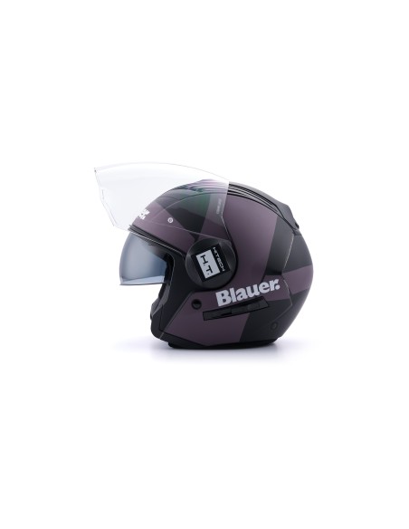 CASCO JET REAL GRAFICA A XS NERO TITANIO REFLEX MATT