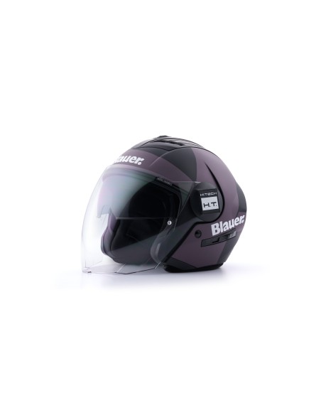 CASCO JET REAL GRAFICA A S NERO TITANIO REFLEX MATT