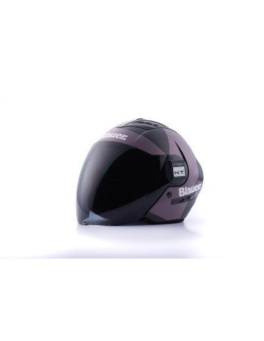 CASCO JET REAL GRAFICA A M NERO TITANIO REFLEX MATT