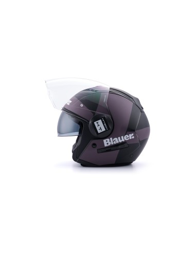 CASCO JET REAL GRAFICA A L NERO TITANIO REFLEX MATT