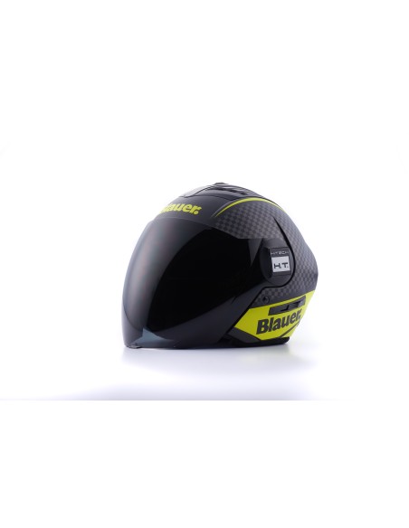 CASCO JET REAL GRAFICA B XS NERO-TITANIO-GIALLO MATT