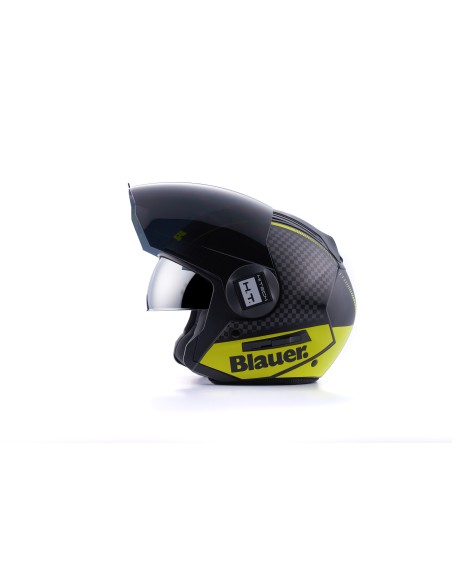 CASCO JET REAL GRAFICA B XS NERO-TITANIO-GIALLO MATT