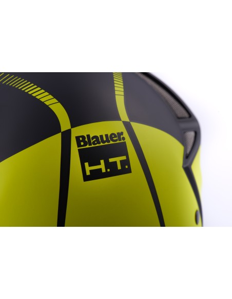 CASCO JET REAL GRAFICA B L NERO-TITANIO-GIALLO MATT