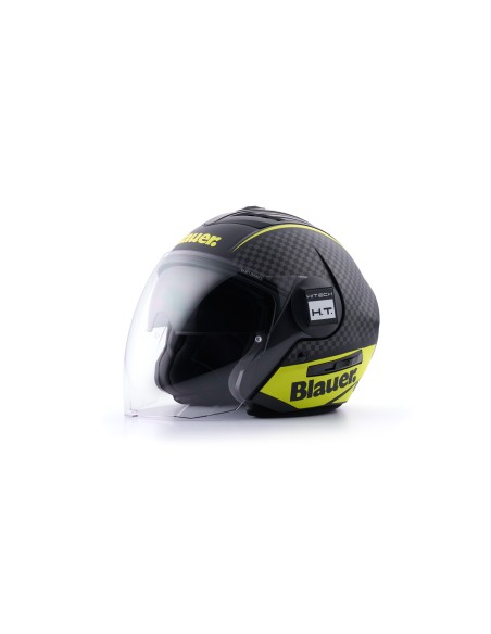 CASCO JET REAL GRAFICA B XL NERO-TITANIO-GIALLO MATT