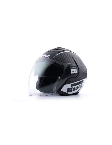 CASCO JET REAL GRAFICA B XS NERO-TITANIO-BIANCO MATT