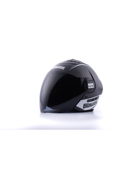 CASCO JET REAL GRAFICA B L NERO-TITANIO-BIANCO MATT