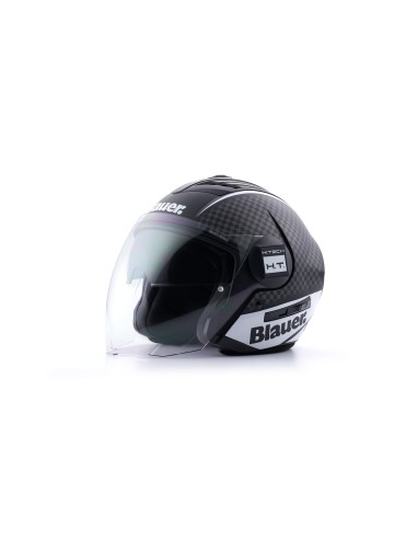 CASCO JET REAL GRAFICA B L NERO-TITANIO-BIANCO MATT