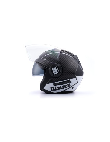 CASCO JET REAL GRAFICA B XL NERO-TITANIO-BIANCO MATT