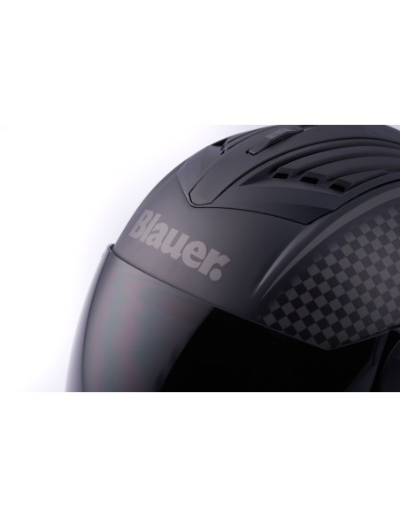 CASCO JET REAL GRAFICA B XS NERO-TITANIO MATT