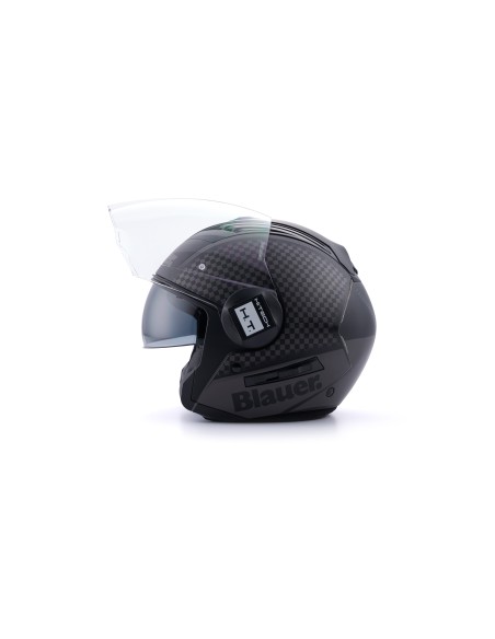 CASCO JET REAL GRAFICA B XS NERO-TITANIO MATT