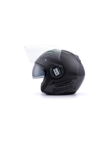 CASCO JET REAL GRAFICA B S NERO-TITANIO MATT