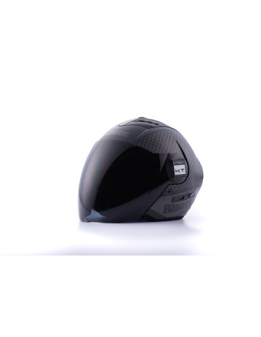 CASCO JET REAL GRAFICA B M NERO-TITANIO MATT