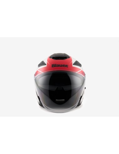 CASCO JET JJ01 BIANCO ROSSO NERO TG.M BLAUER