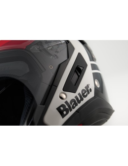 CASCO JET JJ01 BIANCO ROSSO NERO TG.M BLAUER