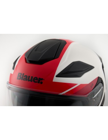 CASCO JET JJ01 BIANCO ROSSO NERO TG.M BLAUER