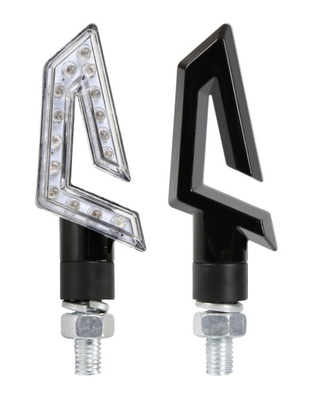 COPPIA FANALE FRECCIA A LED KAP NERE 90246 LAMPA