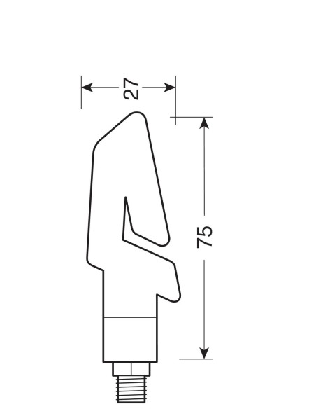 COPPIA FANALE FRECCIA A LED KAP NERE 90246 LAMPA