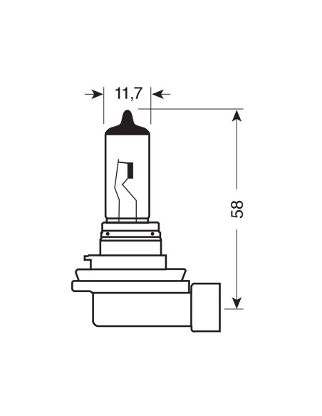 LAMPADINA H8 12V 35W PGJ19-1 SCATOLA 57941 LAMPA