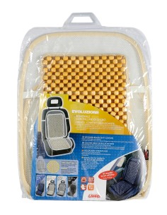 Evoluzione, schienale in palline di legno - Avorio 2