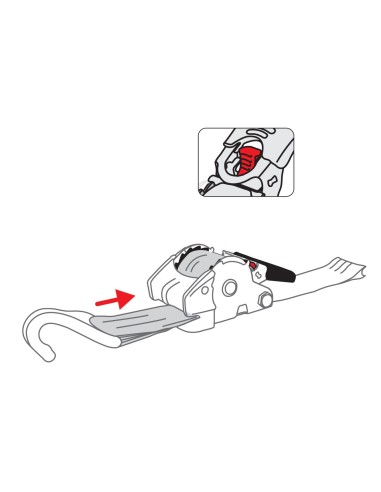 NASTRO TENSORE RETRATTILE GRANDE CON AGGANCIO J