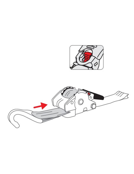 NASTRO TENSORE RETRATTILE GRANDE CON AGGANCIO J