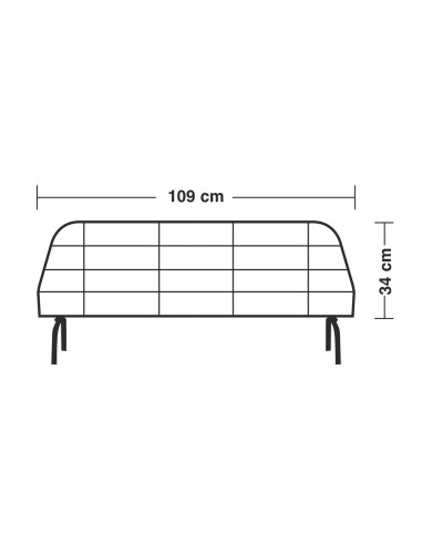 GRIGLIA DIVISORIA IN METALLO CM.34X109. SI FISSA SULLO SCHIENALE POSTERIORE SENZA PRATICARE ALCUN FORO E SI RIMUOVE IN POCHI SE