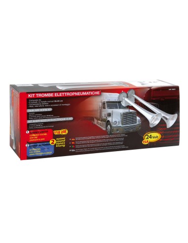 TROMBA ELETTROPNEUMATICA 24V DUE TONI 98661 LAMPA